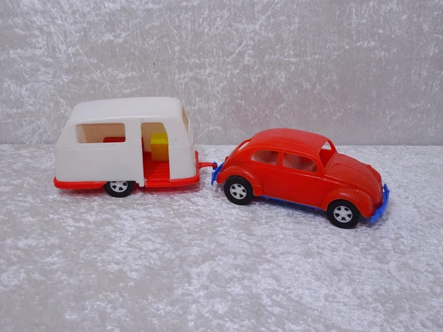 Jouet En Tôle Joyax - Coccinelle Volkswagen - Voiture Miniature Ancienne