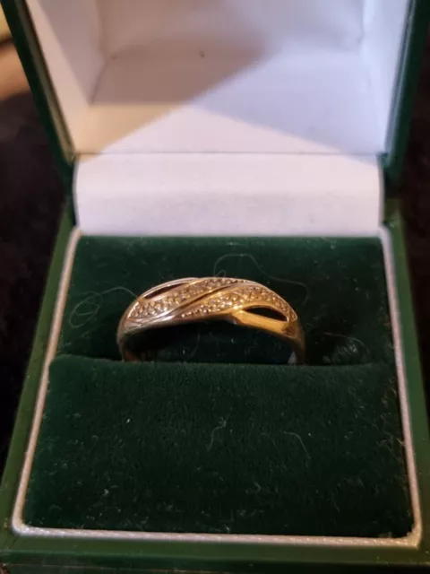 9ct Gold Diamond Band Ring