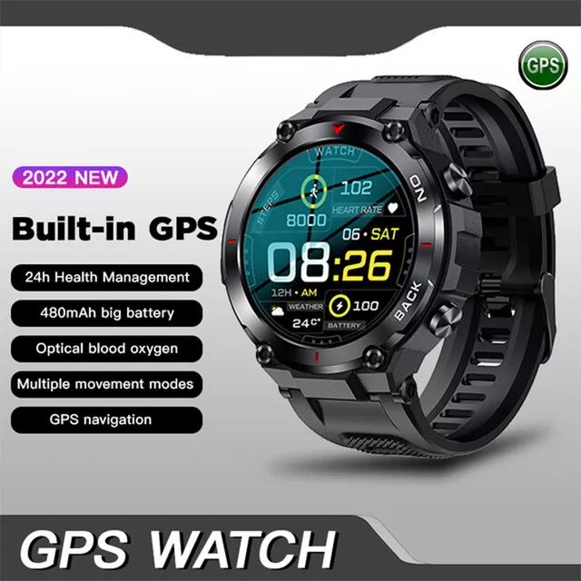 Smartwatch Uomo Bluetooth Chiamata Touch Sport Fitness Orologi Impermeabili Uomo 3