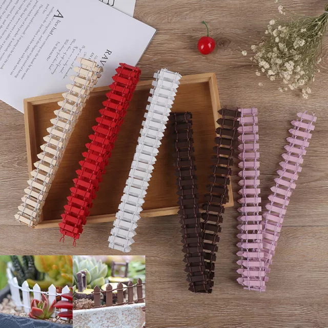 1M Wooden Small Lattice Fence Mini Signs Fairy Garden Plant Bonsai DecorS`XA