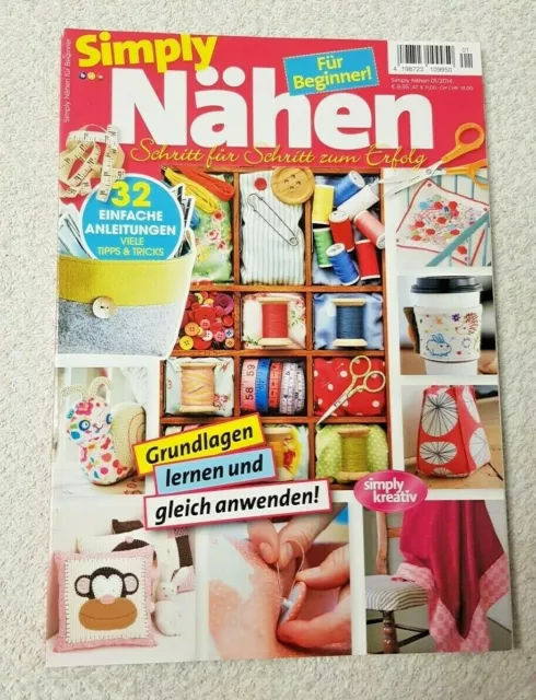 Zeitschrift, Simply Nähen, Für Beginner!, Nr. 01/2014