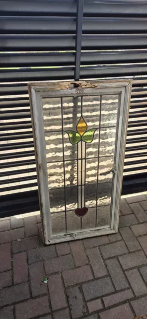 Reclaimed Leaded Light Stained Glass Window