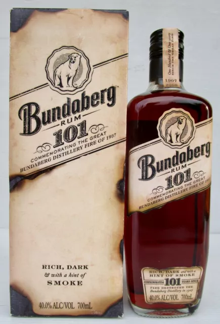 Bundaberg Rum  101 Bottle 700ml 40% Full/Sealed With Box-Best Example!!!