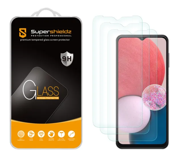 [3-Pack] Supershieldz Tempered Glass Screen Protector for Samsung Galaxy A14 5G