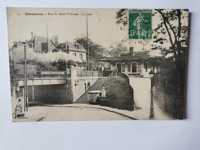 CPA 92 SURESNES - Rue du Mont-Valérien - La Gare