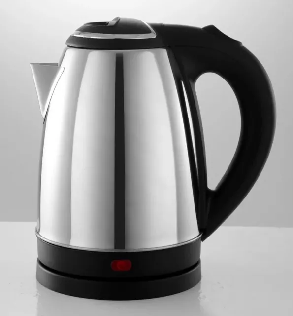 Electric Kettle Stainless Steel Cordless Jug 1.8L Overheat Protection
