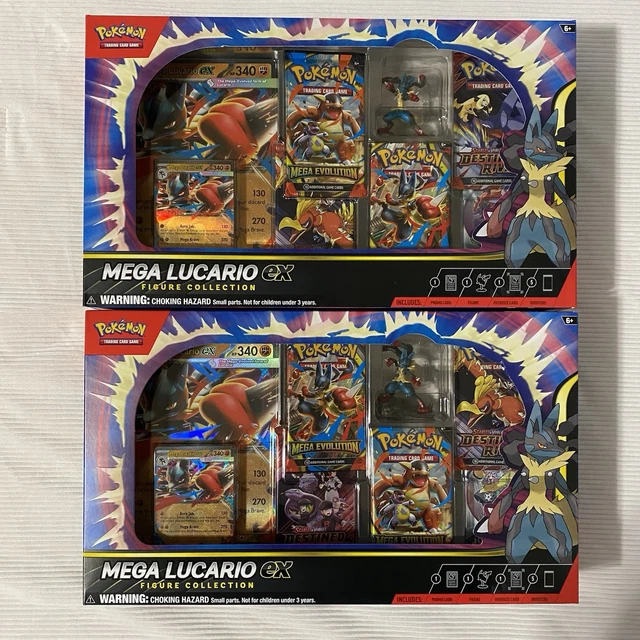 POKÉMON TCG MEGA Lucario ex Premium Figure Collection Box FACTORY ...