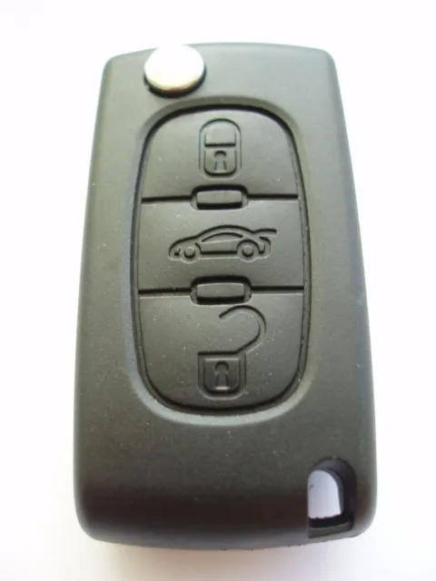 RFC 3 button flip key case for Peugeot 307 308 207 SW CC remote fob VA2