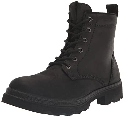 ECCO Women's Grainer Waterproof LACE Ankle Boot Black 8-8.5