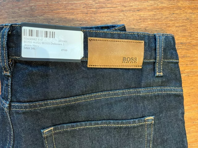 Hugo Boss Mens Straight Jeans NEW Delaware Size W34 L34