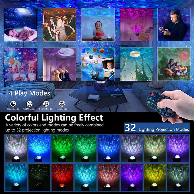 LED GALAXY STAR Projector Light Ceiling Starry Night Space Music Lamp £22.89 PicClick UK