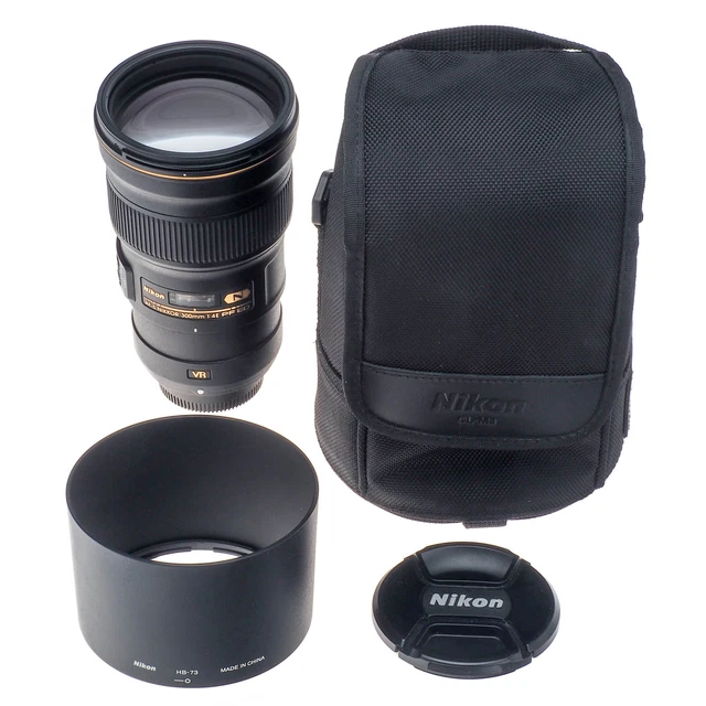 Nikon Nikkor AF-S 300mm F4E PF ED VR Autofocus Telephoto Prime FX Lens 2223 USA!