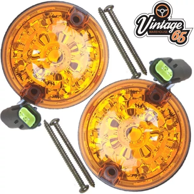 Indicadores LED Delantero o Trasero Ámbar Par Original Wipac GB S6061LED Coches