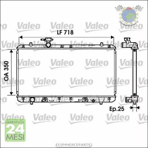 Radiatore acqua Valeo per SUZUKI LIANA #n3