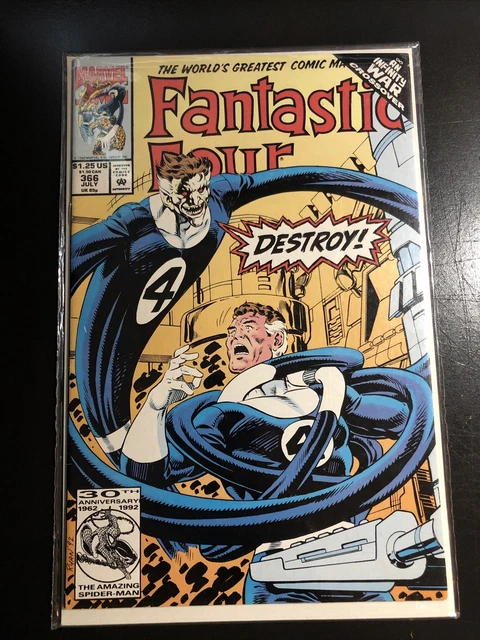 Fantastic Four #366 (Jul 1992, Marvel) Infinity War crossover