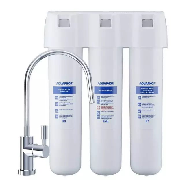 Aquaphor Aktivkohle-Wasserfilter-System Cristallo Eco 0,1µm Senza Addolcimento 2