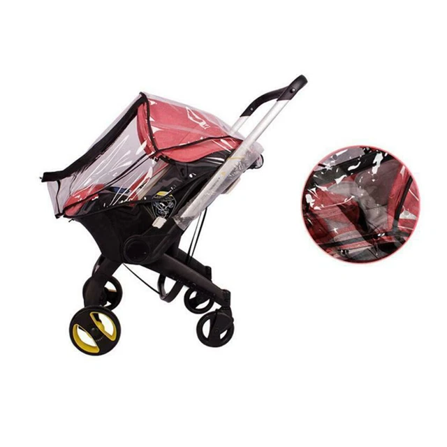 Baby Stroller Rain Cover Infant Car Seat Waterproof Windproof Transparent Shield