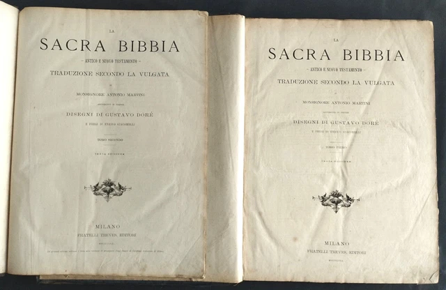 Nuovo E Antico Testamento LA SACRA BIBBIA ANTICO E NUOVO TESTAMENTO (Martini Antonio Dore