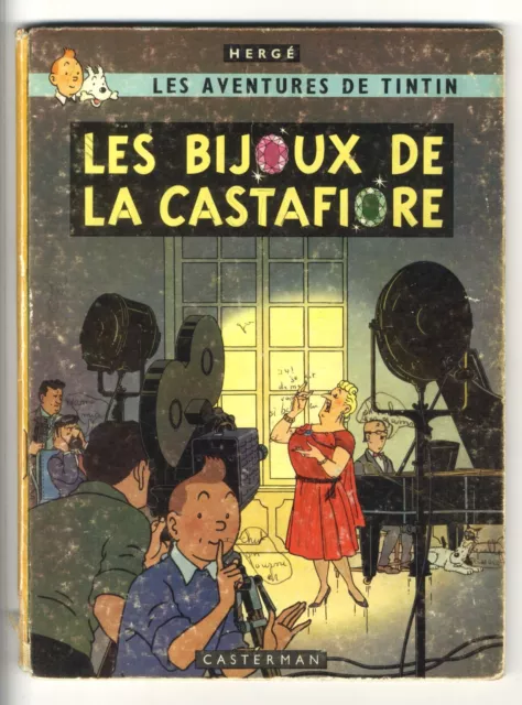 TINTIN  LES BIJOUX DE LA CASTAFIORE  HERGÉ  4ème plat B 34  CASTERMAN  EO BELGE