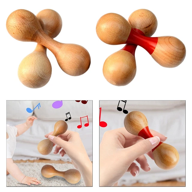 Milisten – 2 Marteaux Jouets Double Tête En Fer Et Caoutchouc Pour Assembler Des Blocs – Améliore Coordination Main-œil Des Enfants