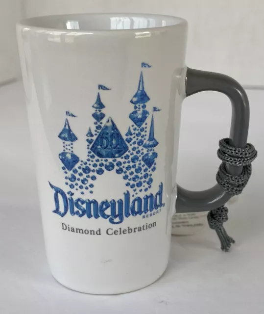 New Starbucks Disneyland 60th Diamond Celebration Mini Ceramic Mug Ornament