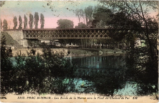 CPA Le Parc St Maur Pont du Chemin de Fer (1348198)