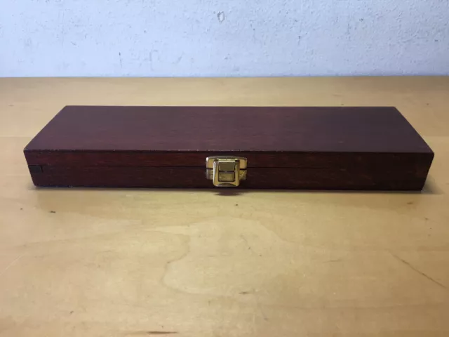 Used - CASE Box Caja ESTUCHE - Wood Madera - 25 x 7 x 2,7 cm - Usado