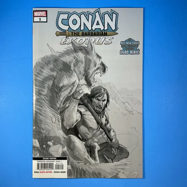 CONAN The Barbarian EXODUS #1 Second Printing Variant Marvel Comics 2019