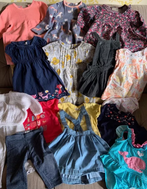 Baby Girl's Clothes Bundle (15 Items incl.Next/John Lewis/Mothercare):6-9 Months