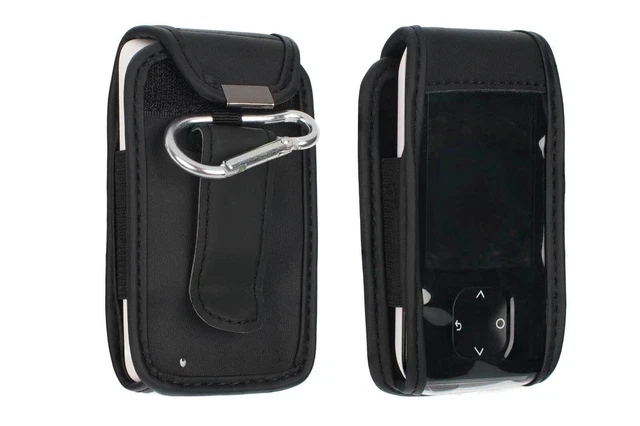 Borsa in pelle caseroxx con clip da cintura compatibile con Dexcom G7 in vera pelle, Tasc