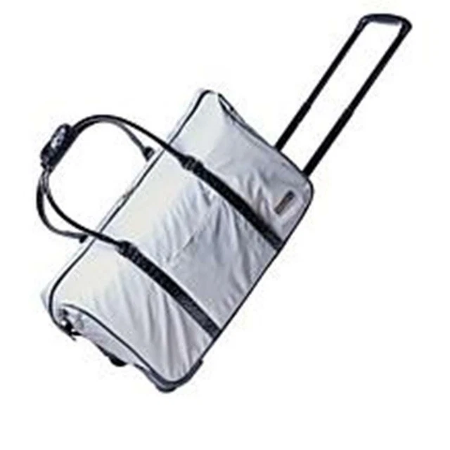 Samantha Brown Wheeled Nylon Weekender - Silver