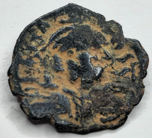 Error Rare Doudle Strike Byzantine Follis Constans 3.1Gr 23Mm