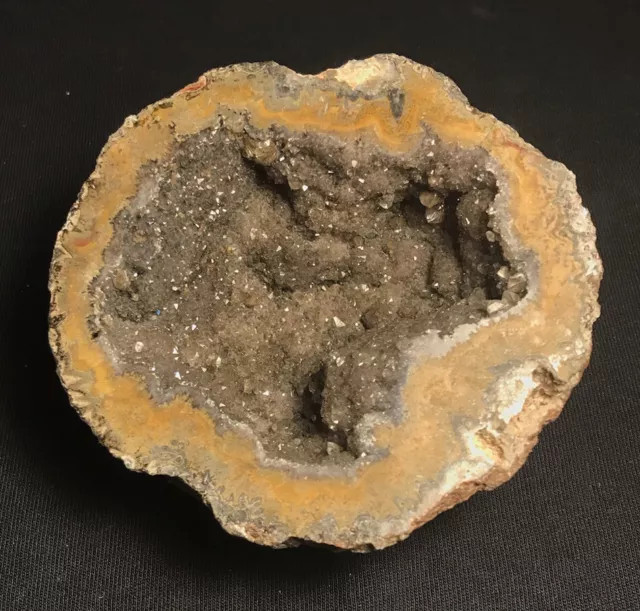 Mineral: Quarz Geode aus Marokko; ca. 8,5x8,1x3,8 cm 2