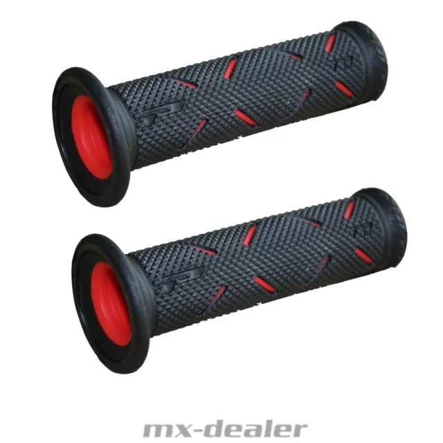 Manejas Encías Atacadas Road Grips Carreras PROGRIP 717 Tacto Suave Rojo Cerrado