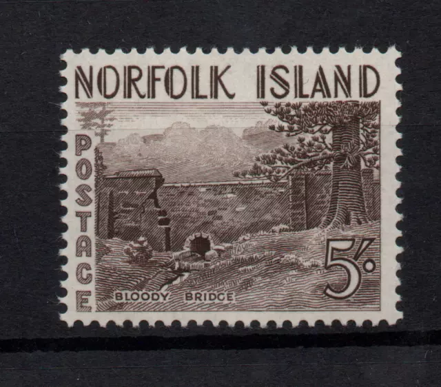 Norfolk Island 1953 5/- Sepia SG18 unmounted mint WS29281