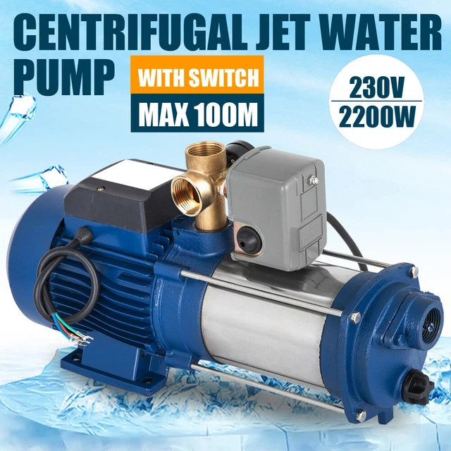 Gartenpumpe 1300 Watt 4000 L/h 10bar Jetpumpe Hauswasserwerk Kreiselpumpe 220V