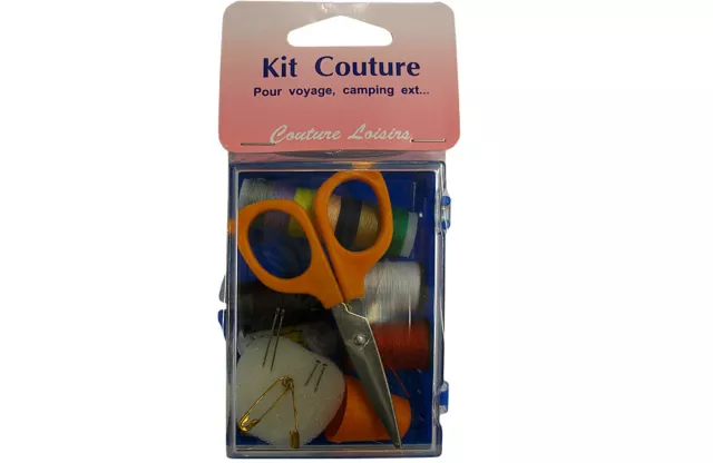 Kit Couture De Dépannage Avec Ciseaux, Épingles, Fils, Aiguilles...