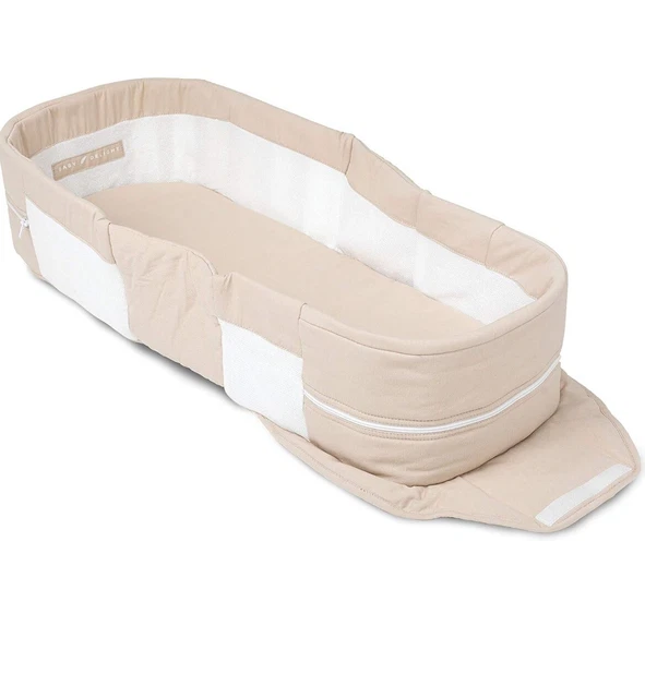 Baby Delight Snuggle Nest Organic Portable Infant Lounger | Organic Oat | Unique