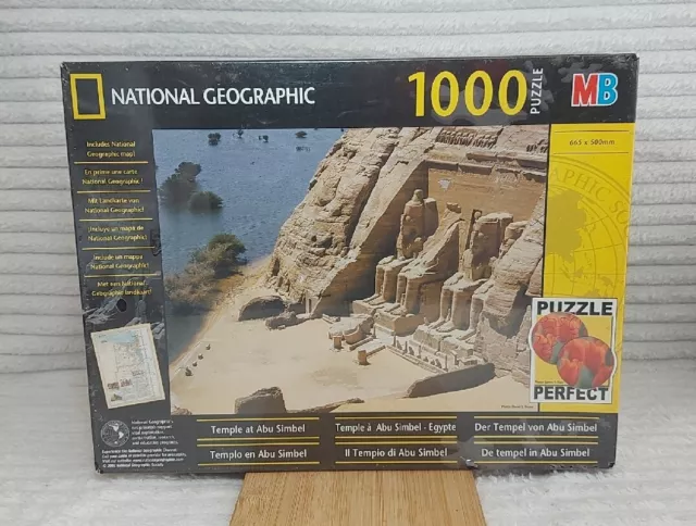 National Geographic 1000 Piece Jigsaw Puzzle * Temple At Abu Simbel * 66 x 50 cm
