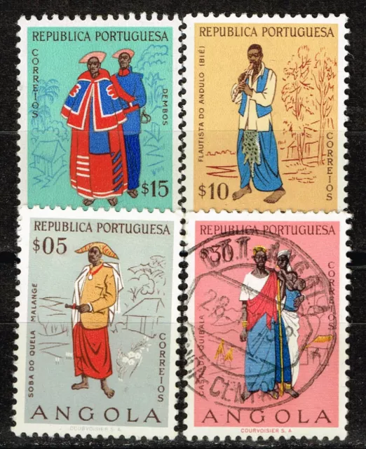 Angola African colonial Arts Tribal Costumes old set 1955 MLH/U