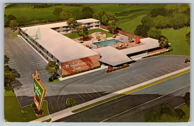 c1960s Holiday Inn Blytheville Arkansas Vintage Postcard