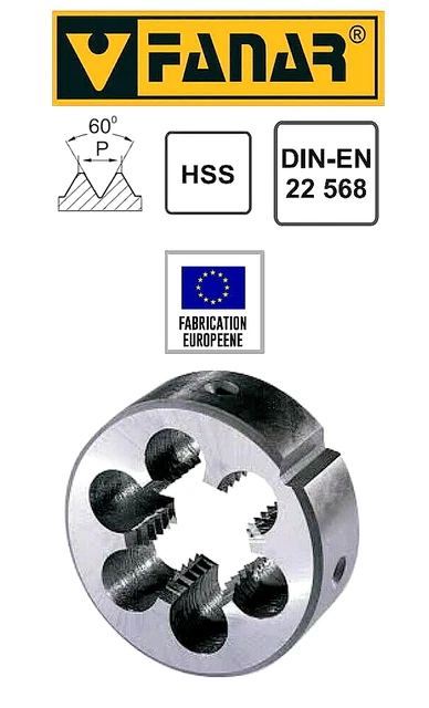Filière HSS 12 X 175 Mm Avec Cage De 25.4 Mm - Métrique - Marque OC-PRO Neuve