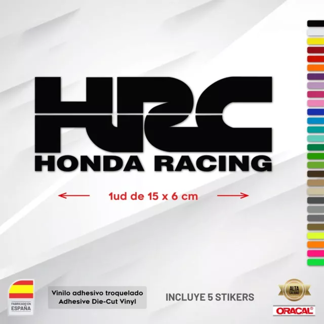 Pegatina Para Honda Hrc Vinilo Adhesivo Moto Carrera Autocollant Sticker