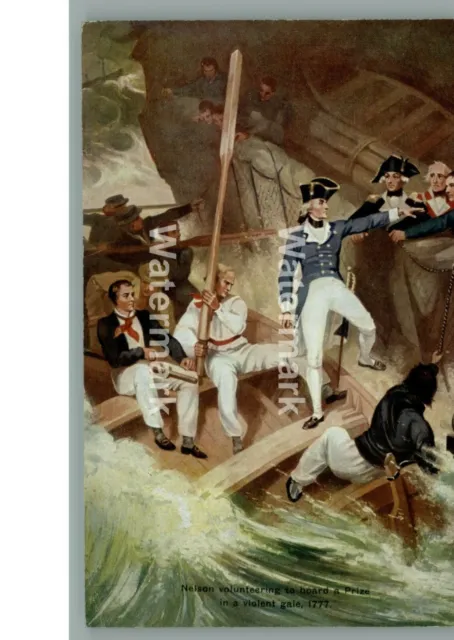 0072. Nelson Boarding a Prize in a Gale. 1777.