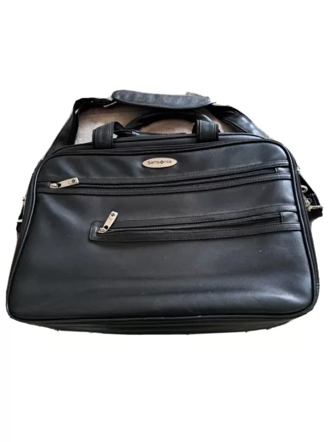 Samsonite 431181041 Leather Expandable Business Case - Black