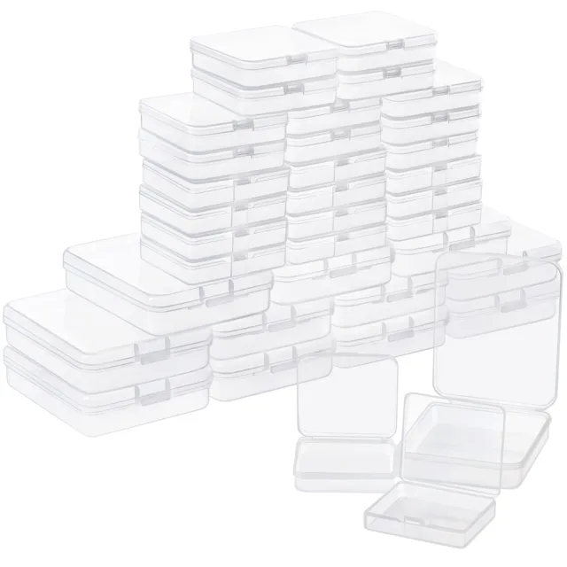 BELLE VOUS 36 ud. cajas transparentes de plástico caja de almacenamiento con