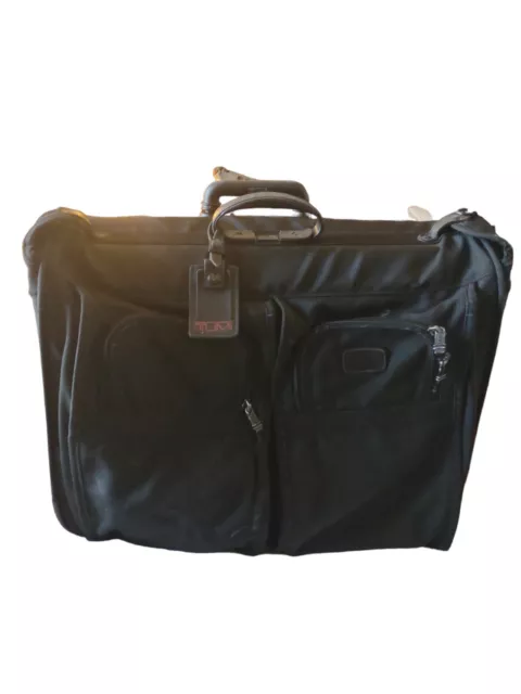 TUMI Two Wheeled Luggage Garment Bag Ballistic Nylon 24” Black