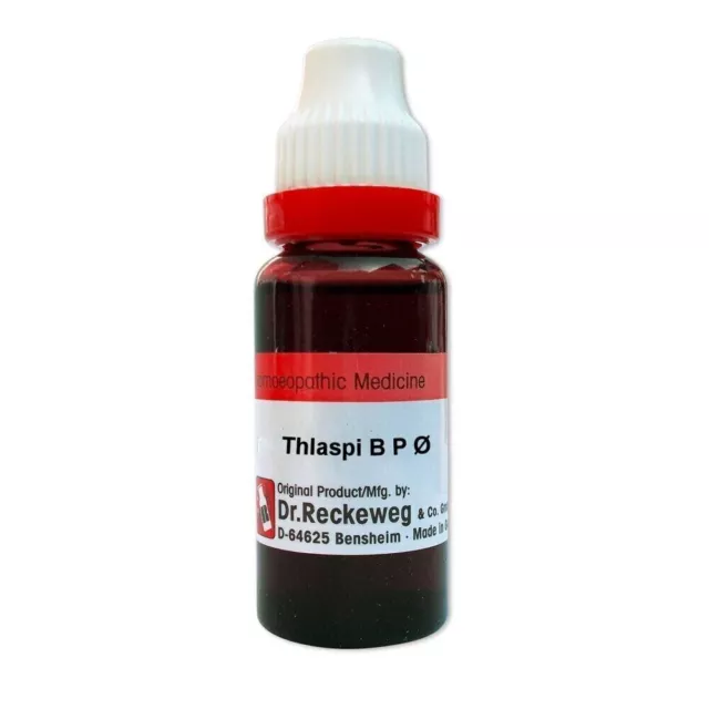 Dr. Reckeweg Thlaspi B P Mother Tincture Q Homeopathy Medicines 20ml
