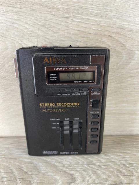 Vintage Aiwa HS-J470 Walkman AM/FM Cassette Tape Player Recorder