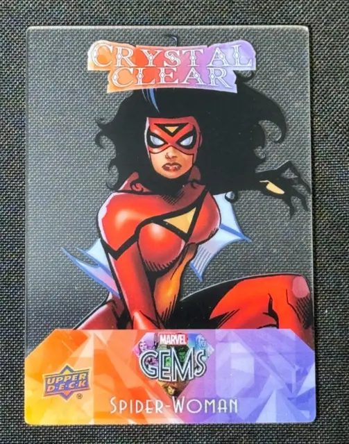 Spider-Woman 2016 Upper Deck Marvel Gems Crystal Clear Card #CC-12